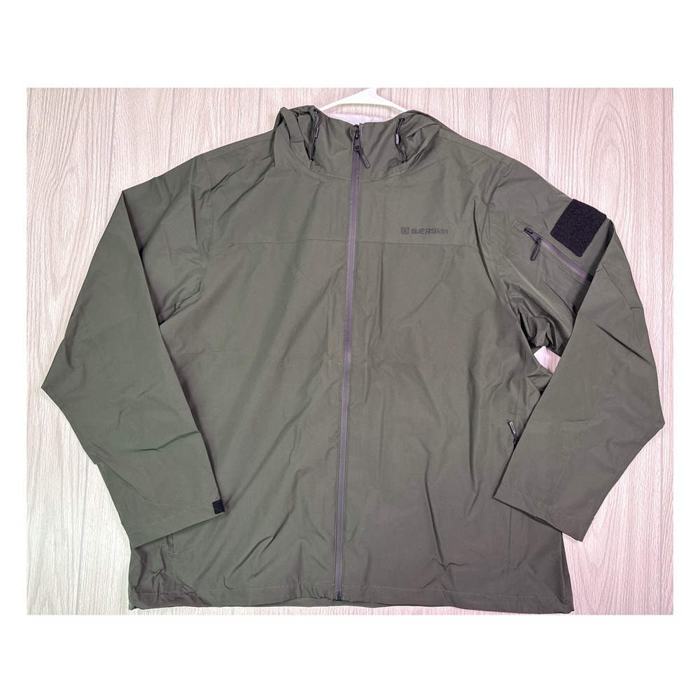 Baerskin Tactical Supply Co Rain Jacket In Hunter Green Size 2XL New With Tags